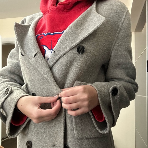 ZARA handmade grey coat - Picture 5 of 6